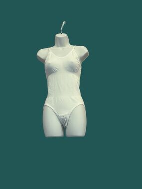 Heyshape White Seamless Shapewear Bodysuit | Tummy Control | Size L